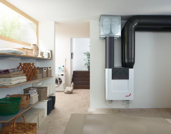 Photo d'ambiance d'une vmc double flux zehnder Comfair Q 450