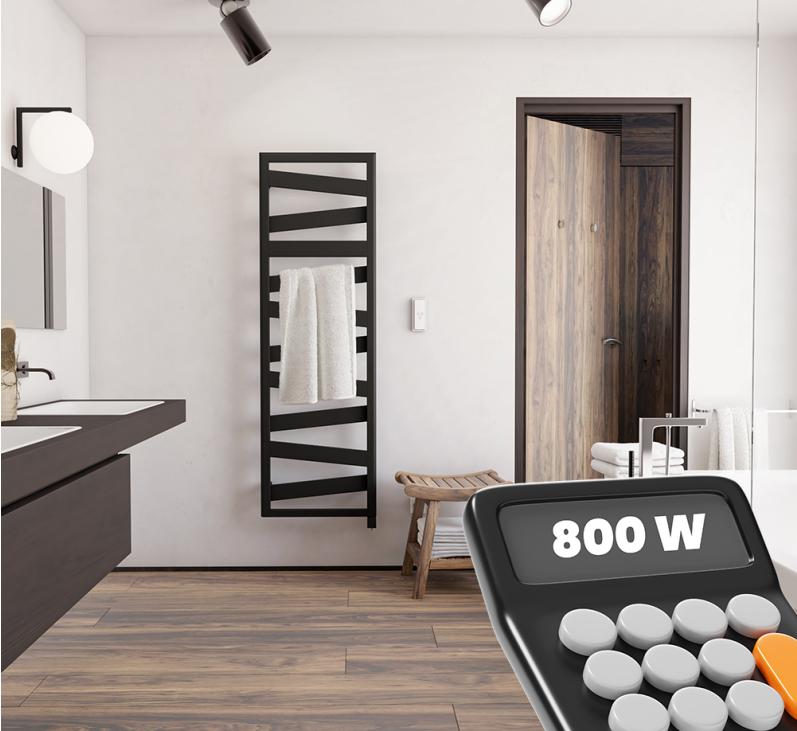 Illustration calcul du besoin en puissance pour son radiateur sèche-serviettes