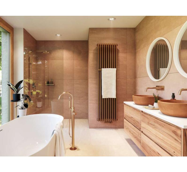 Barre p-serv L366 VUELTA (SPA) 9él blanc | ACOVA_VUELTA-SPA_Barre-couleur_Terracotta_Millieu-Bathroom-WithTowel_Front.jpg